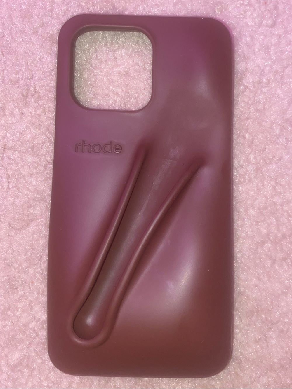 rhode brown Silicone iPhone 15 pro max Case